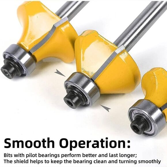 Carbide 1/4" Shank Classical Router Bits 24 Piece DIY Kit-Woodworking Tool - Picture 6 of 11